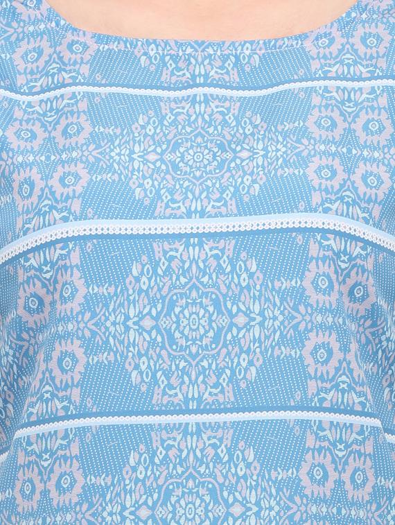 printed straight kurta - 17103883 - Zoom Image - 4