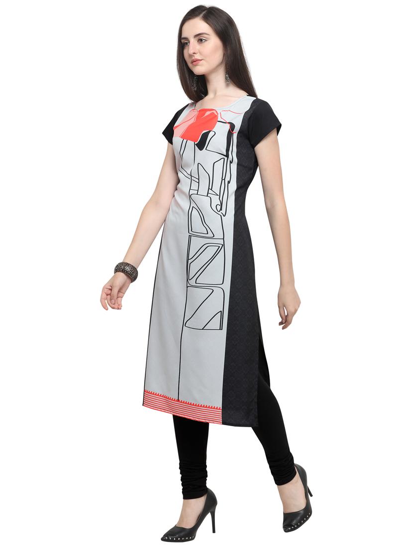 abstract straight kurta - 17103912 - Zoom Image - 2