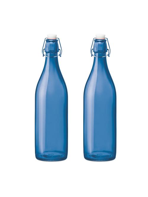 glass water bottle with cork lid (set of 2) - 17103933 - Standard Image - 1