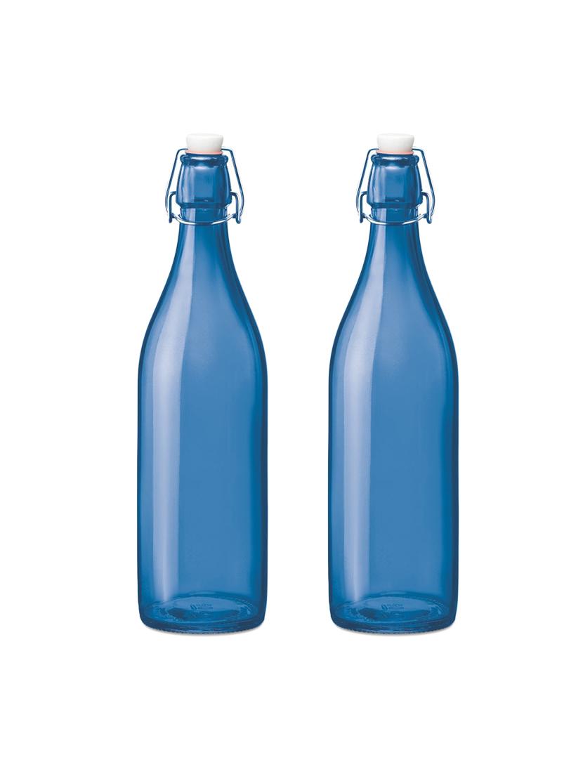glass water bottle with cork lid (set of 2) - 17103933 - Zoom Image - 1
