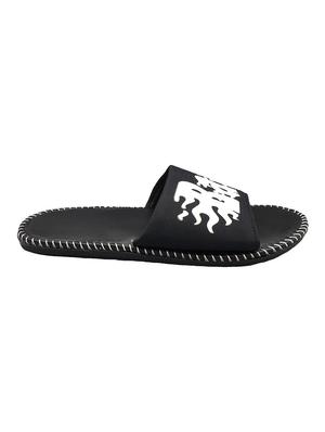 black slip on flip flops - 17103996 - Standard Image - 3