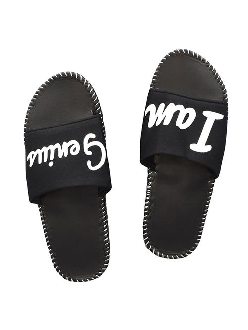black slip on flip flops - 17103998 - Very Small Image - 1