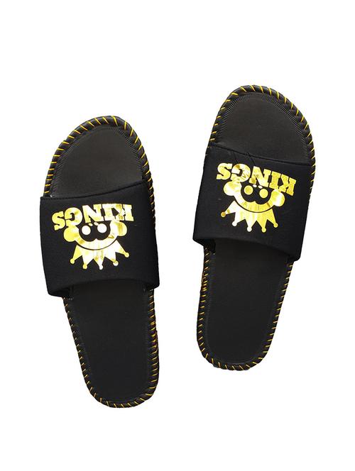 black slip on flip flops - 17104002 - Standard Image - 1
