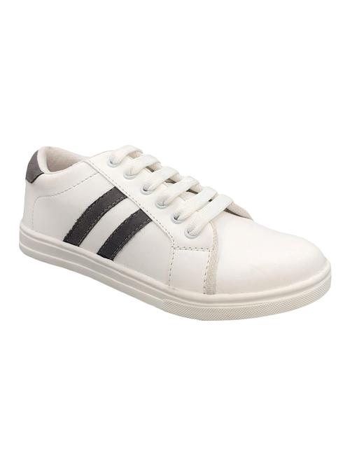 white lace-up sneakers - 17104005 - Standard Image - 1