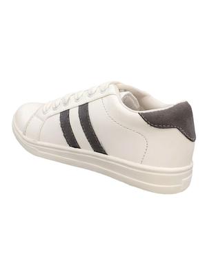 white lace-up sneakers - 17104005 - Standard Image - 3