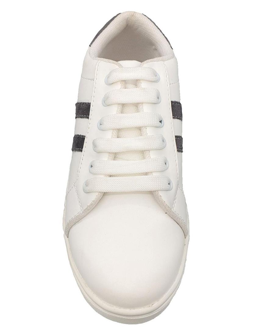 white lace-up sneakers - 17104005 - Zoom Image - 4