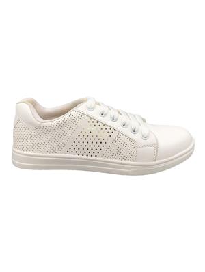 white lace-up casual shoes - 17104009 - Standard Image - 2