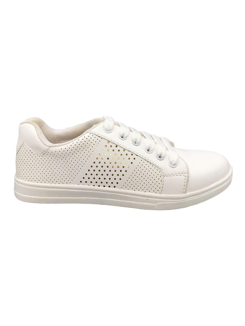 white lace-up casual shoes - 17104009 - Zoom Image - 2