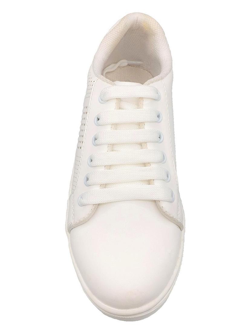 white lace-up casual shoes - 17104009 - Zoom Image - 4