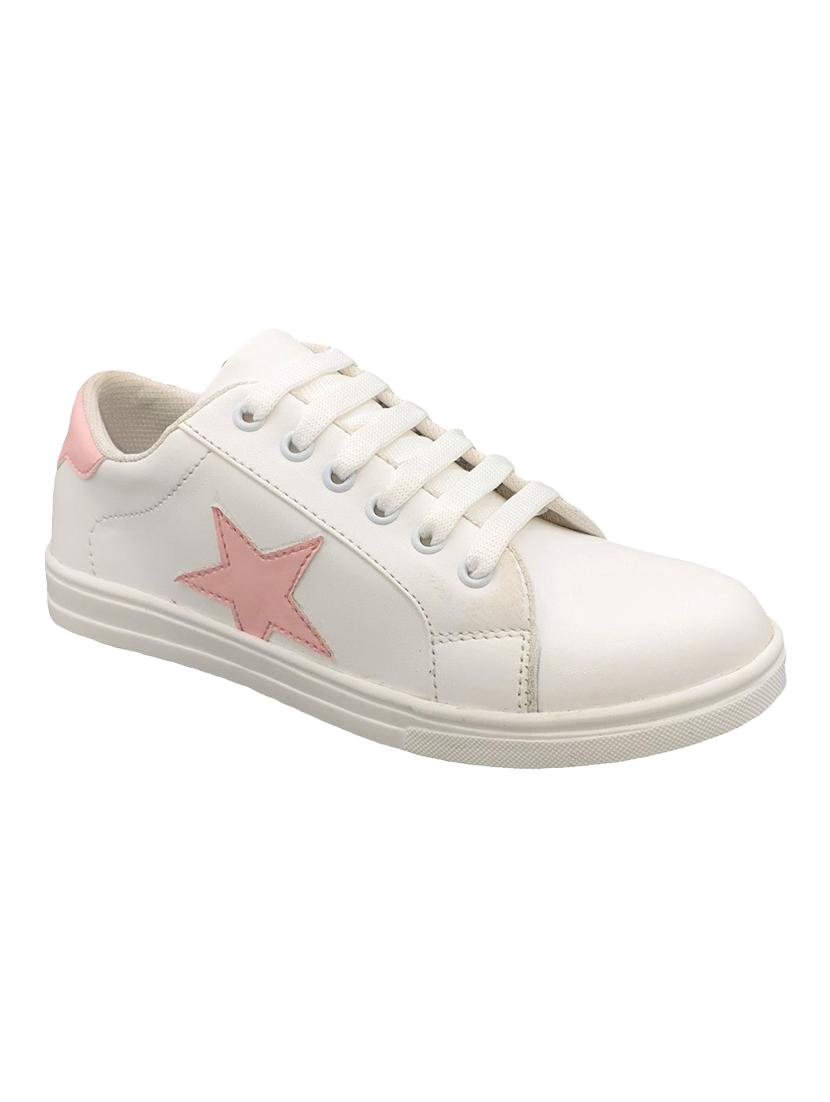 white lace-up sneakers - 17104012 - Zoom Image - 1