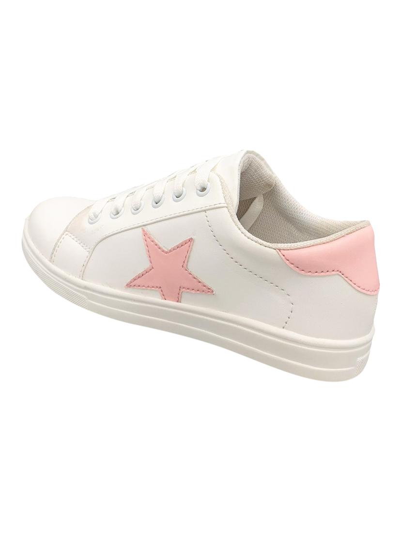 white lace-up sneakers - 17104012 - Zoom Image - 3