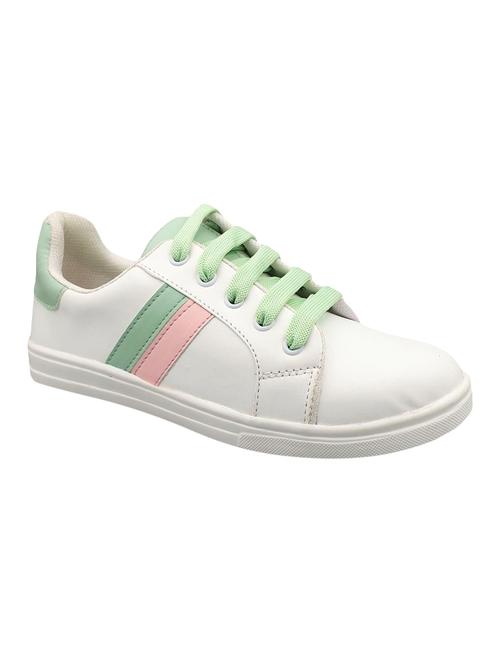 white lace-up sneakers - 17104014 - Standard Image - 1