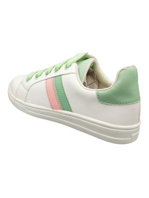 white lace-up sneakers - 17104014 - Standard Image - 3