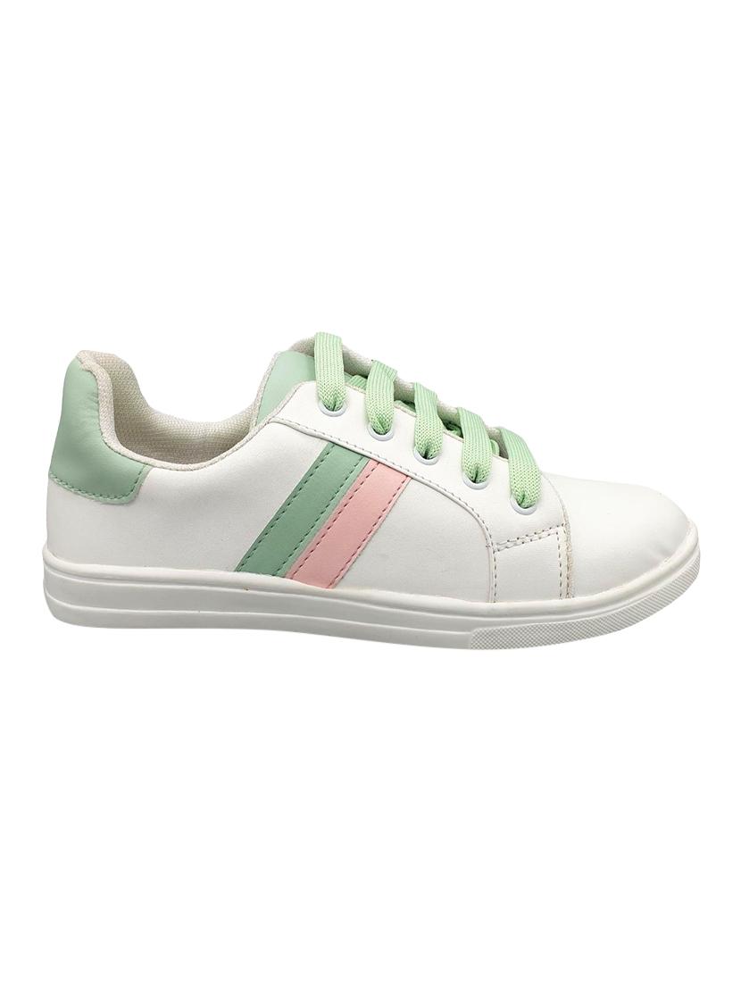 white lace-up sneakers - 17104014 - Zoom Image - 2