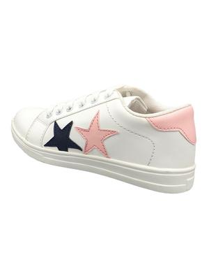 white lace-up sneakers - 17104016 - Standard Image - 3