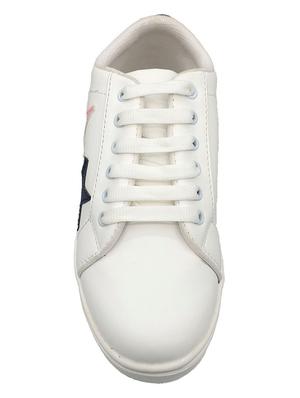 white lace-up sneakers - 17104016 - Standard Image - 4