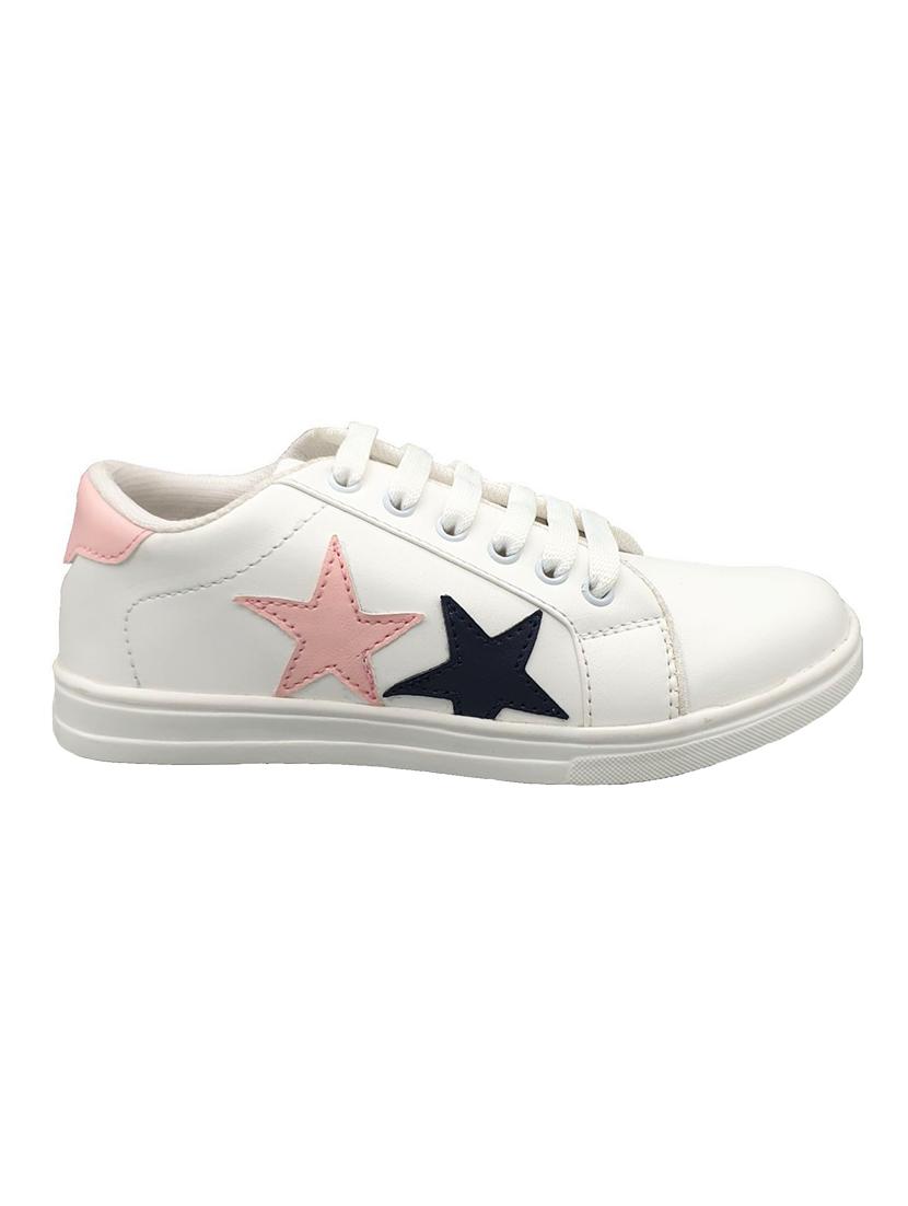 white lace-up sneakers - 17104016 - Zoom Image - 2