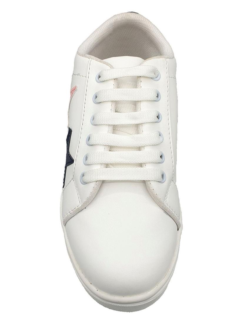 white lace-up sneakers - 17104016 - Zoom Image - 4