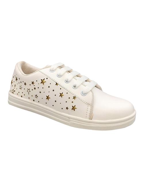 white lace-up sneakers - 17104019 - Standard Image - 1