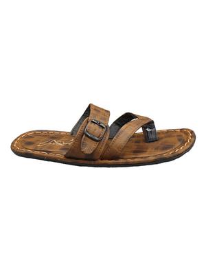 brown toe separator slippers - 17104071 - Standard Image - 2