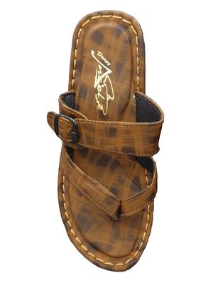 brown toe separator slippers - 17104071 - Standard Image - 4