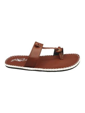 brown toe separator slippers - 17104077 - Standard Image - 2