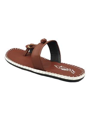 brown toe separator slippers - 17104077 - Standard Image - 3