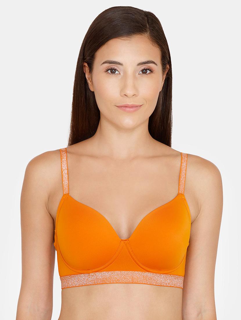contrast panel t-shirt bra - 17104369 - Zoom Image - 1