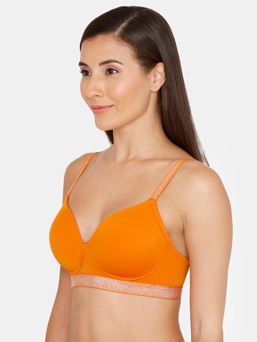 contrast panel t-shirt bra - 17104369 - Zoom Image - 2