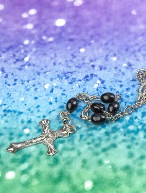 black silver tone brass pendant - 17104668 - Standard Image - 2