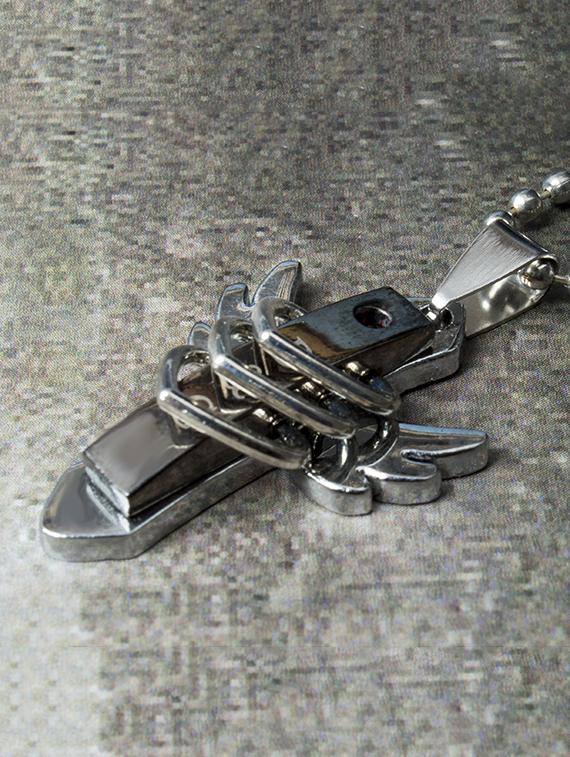 silver colored brass pendant - 17104698 - Zoom Image - 2