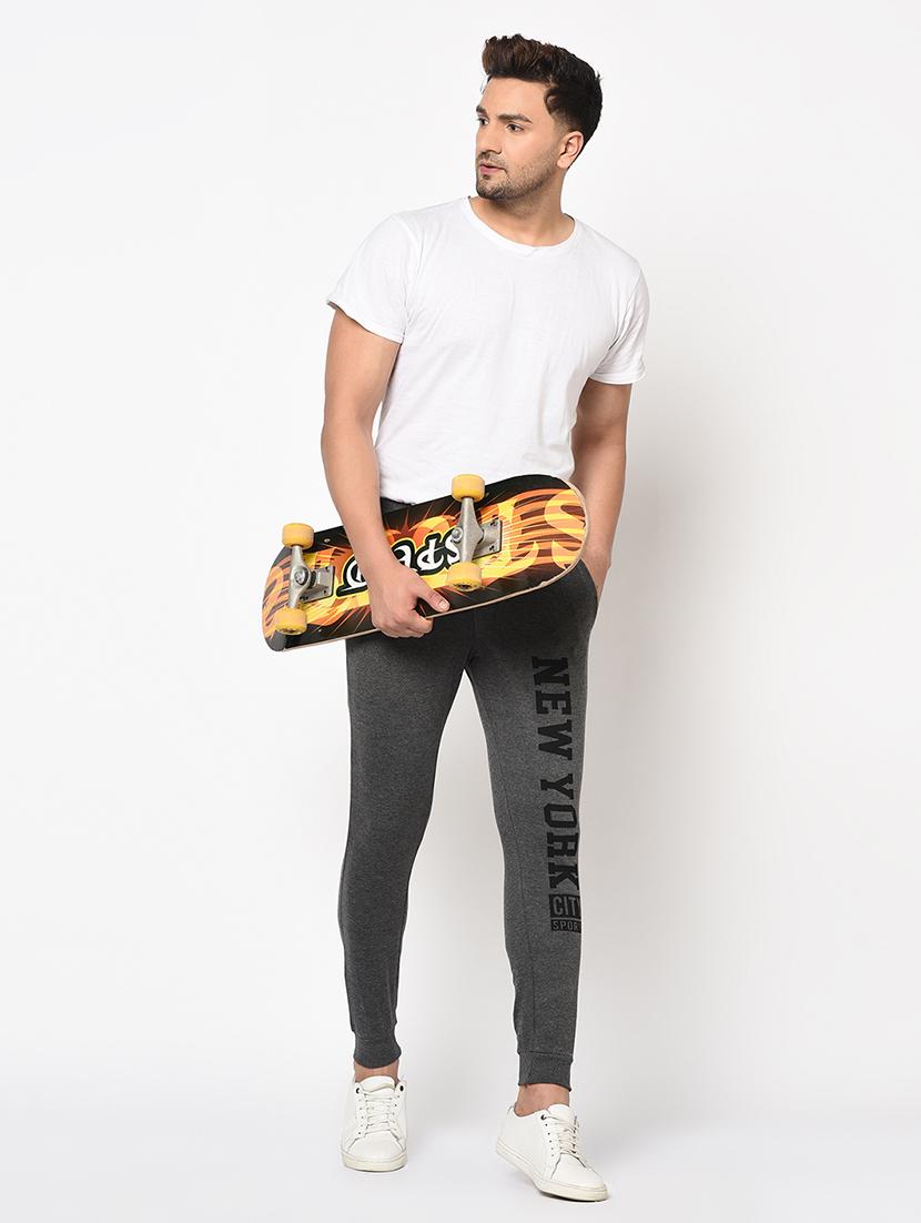 grey printed jogger - 17104804 - Zoom Image - 4