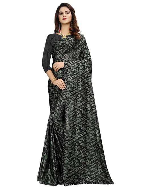 geometrical printed saree with blouse - 17104816 - Standard Image - 1