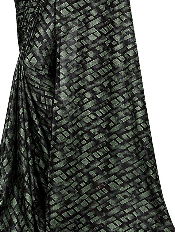 geometrical printed saree with blouse - 17104816 - Zoom Image - 2