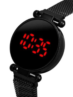 farp digital led watch black colour black dial magnet belt womens watch ladies watch - 17104923 - Standard Image - 2