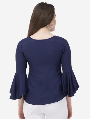 bell sleeves solid top - 17104944 - Standard Image - 3
