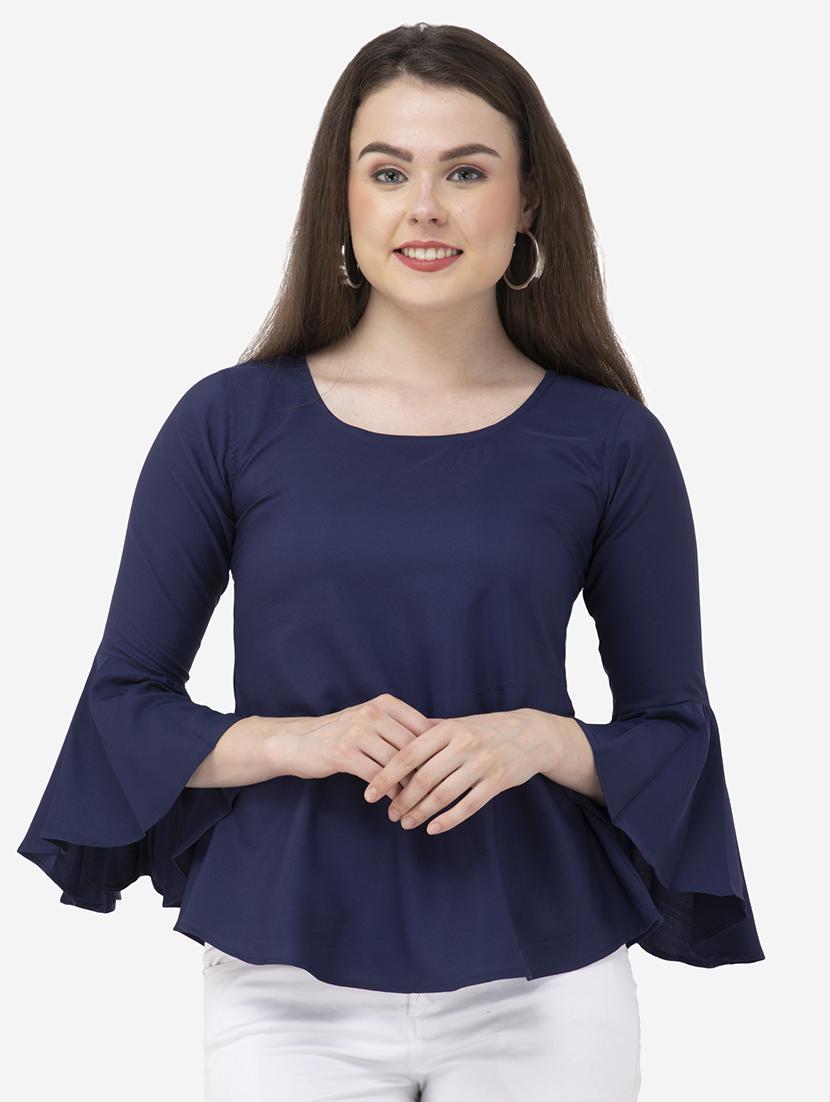 bell sleeves solid top - 17104944 - Zoom Image - 1