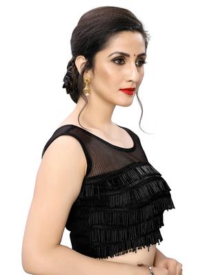 embellished solid blouse - 17105275 - Standard Image - 2