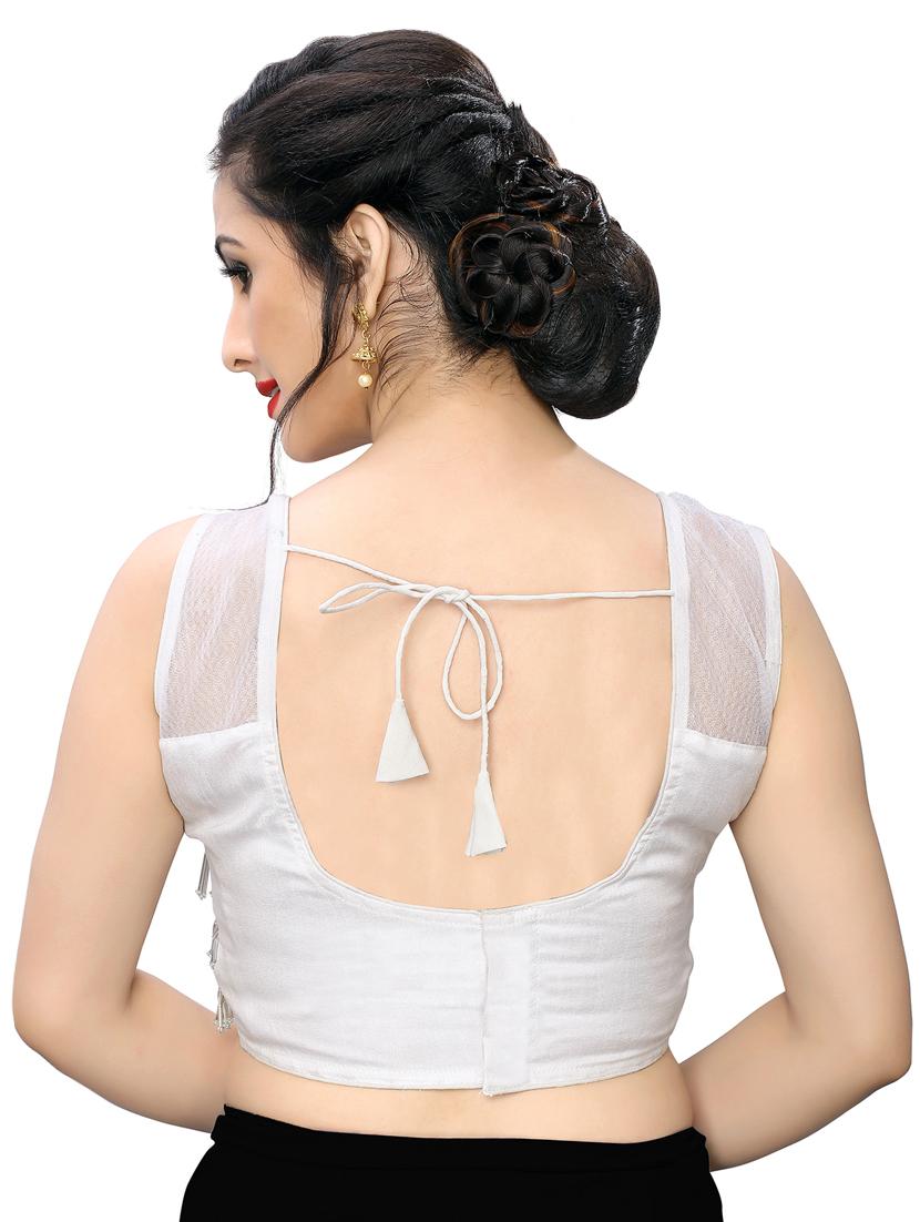 embellished solid blouse - 17105276 - Zoom Image - 3