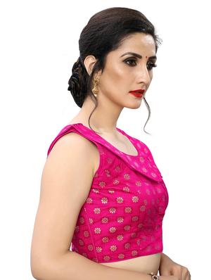 pink jacquard blouse - 17105306 - Standard Image - 2