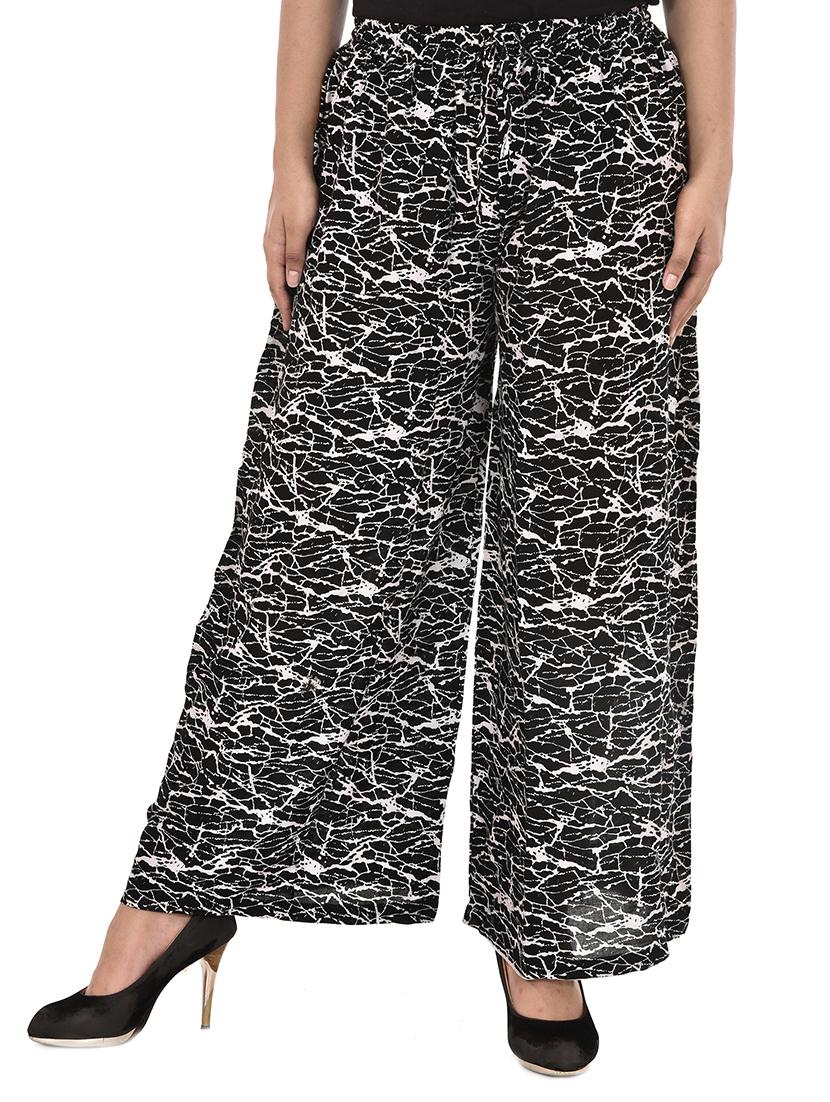 printed flared palazzo - 17105310 - Zoom Image - 1
