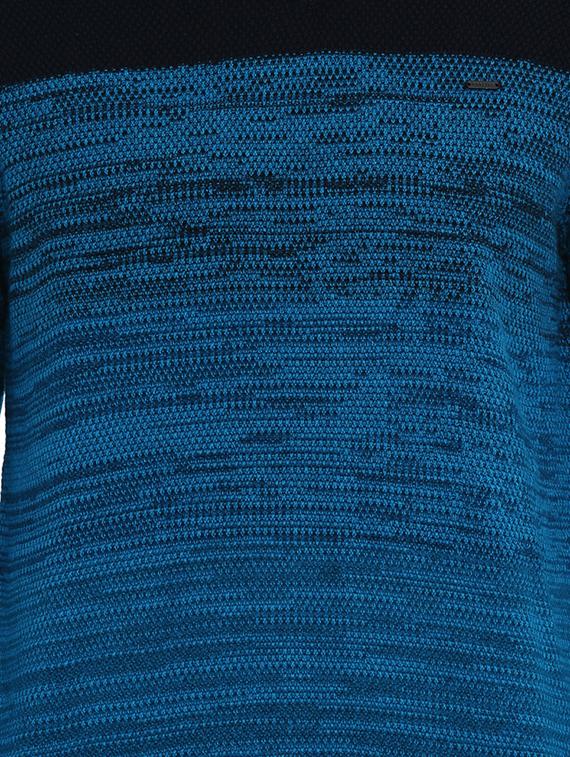 blue color block pullover - 17105500 - Zoom Image - 5