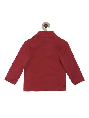 red cotton blazer - 17105519 - Standard Image - 2