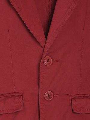red cotton blazer - 17105519 - Standard Image - 3