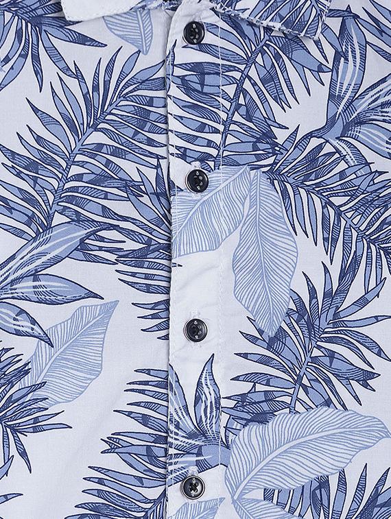 blue cotton shirt - 17105670 - Zoom Image - 3