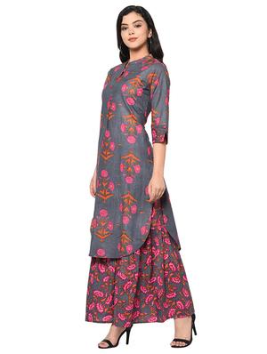 floral kurta sharara set - 17105958 - Standard Image - 2
