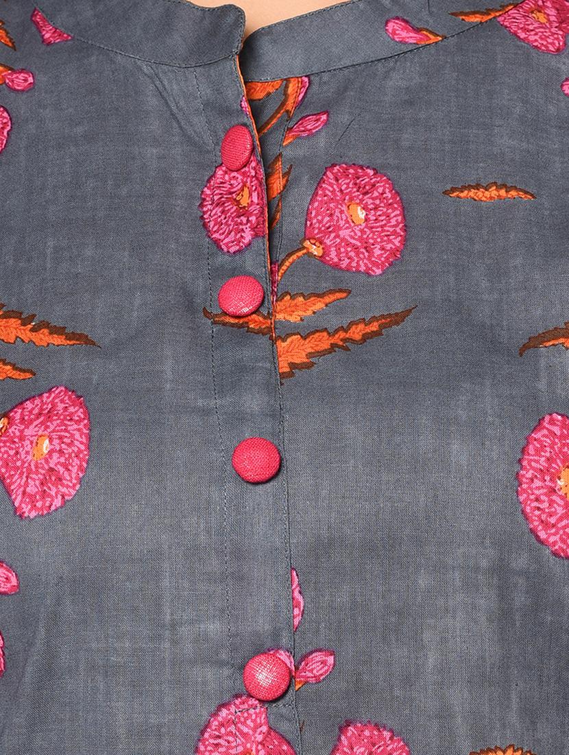 floral kurta sharara set - 17105958 - Zoom Image - 4