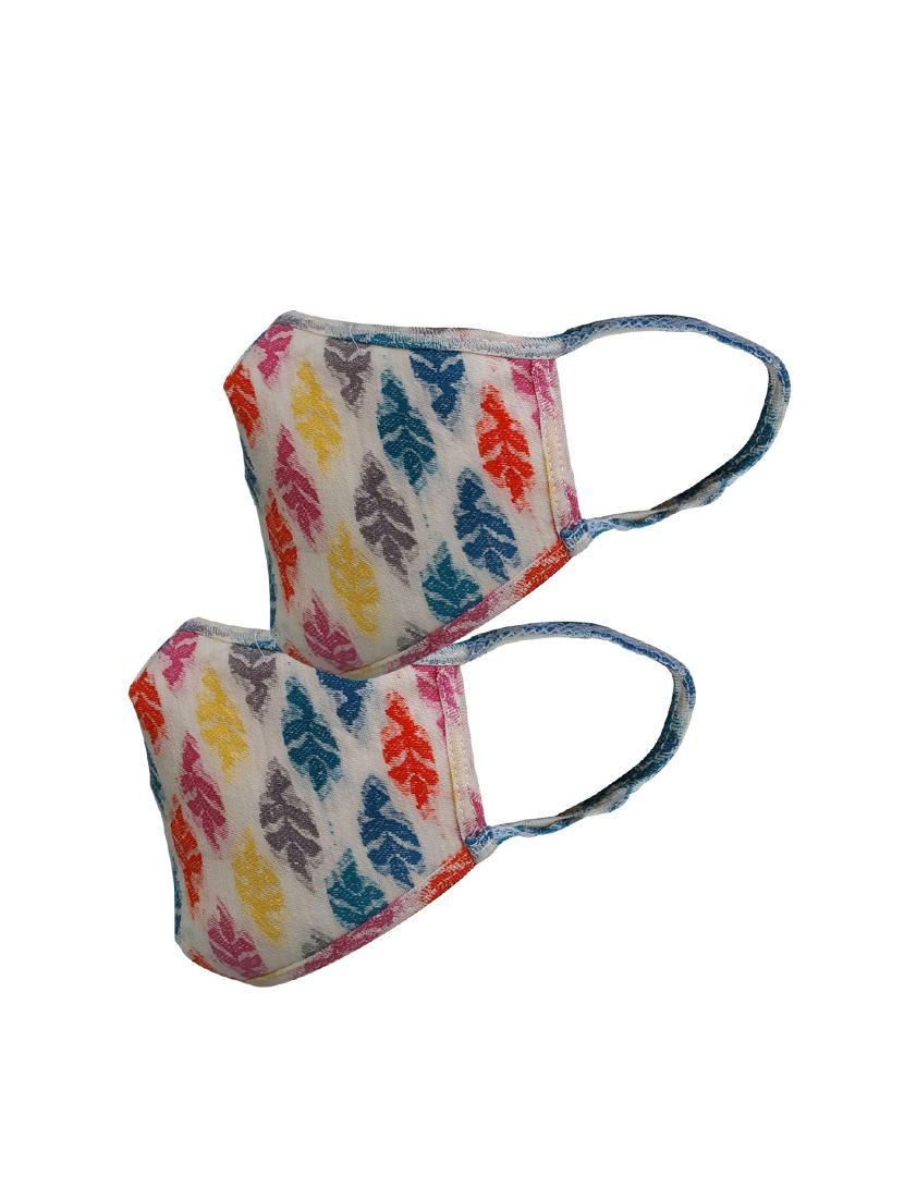 multi colored cotton anti-pollution women mask (pack of 2) - 17106081 - Zoom Image - 1