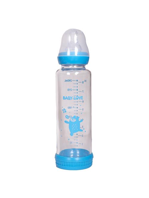 blue glass milk bottle - 17106419 - Standard Image - 1