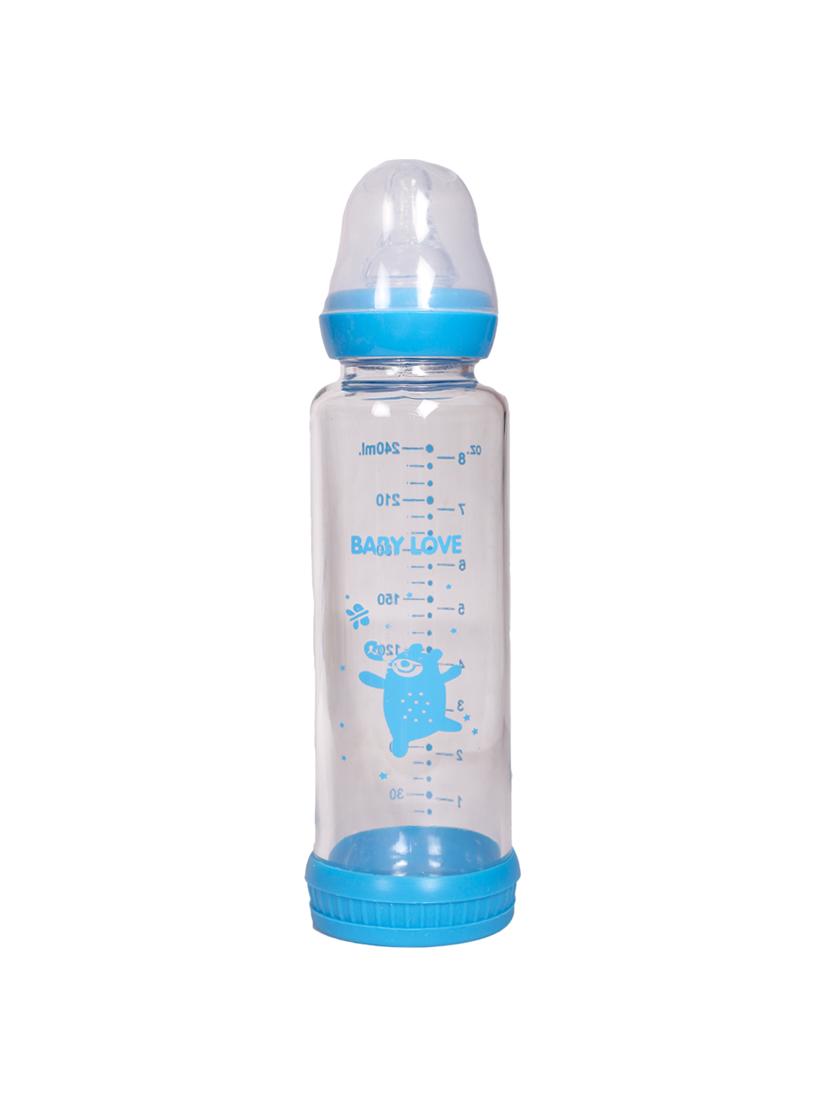 blue glass milk bottle - 17106419 - Zoom Image - 1
